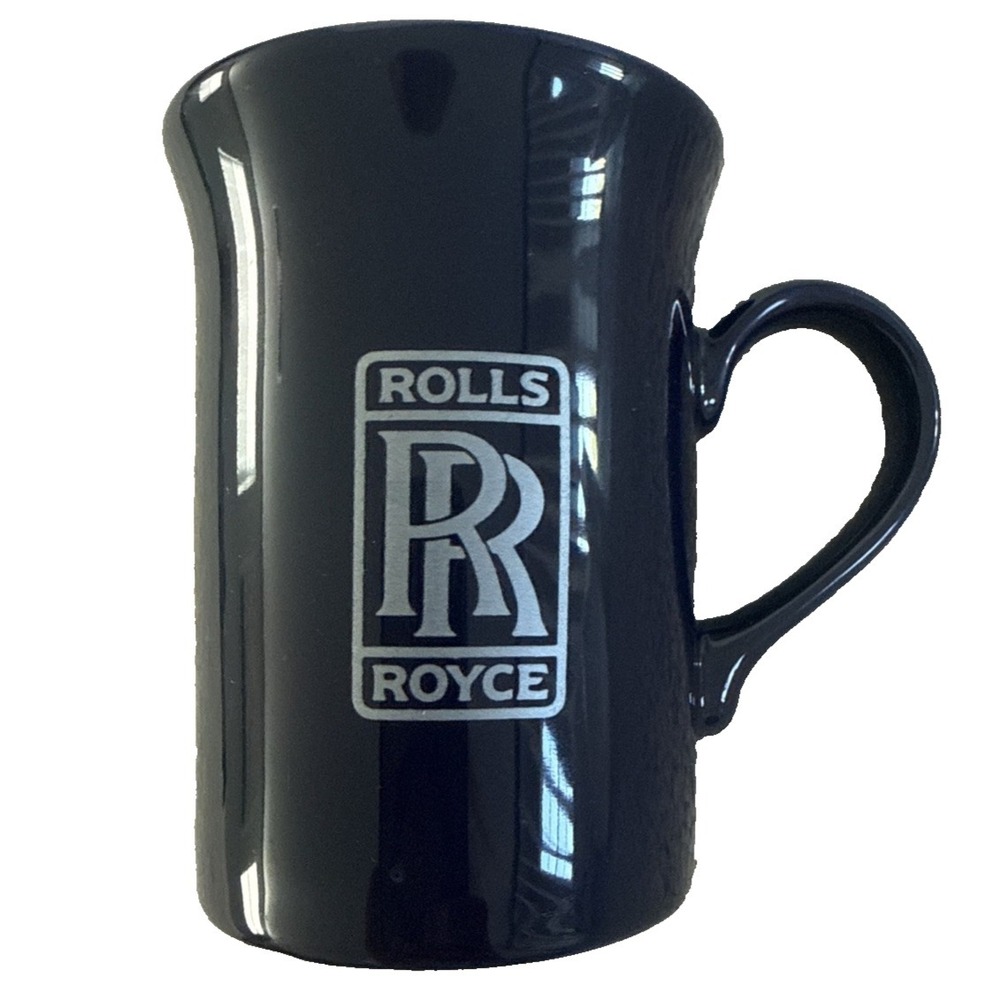 Rolls Royce Vintage Coffee Mug England 80s Dealership Rare Luxury Car NEW